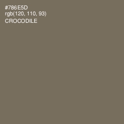 #786E5D - Crocodile Color Image