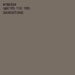 #786E64 - Sandstone Color Image