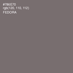 #786E70 - Fedora Color Image