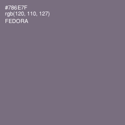 #786E7F - Fedora Color Image