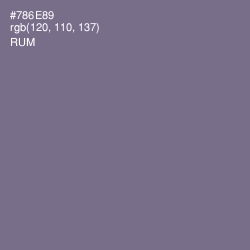 #786E89 - Rum Color Image