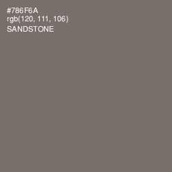 #786F6A - Sandstone Color Image