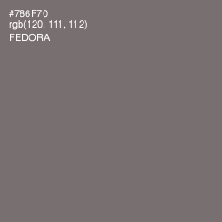 #786F70 - Fedora Color Image