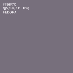 #786F7C - Fedora Color Image