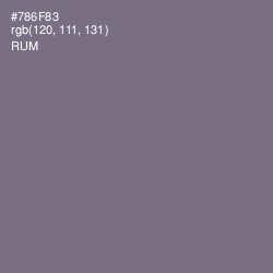 #786F83 - Rum Color Image