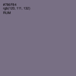 #786F84 - Rum Color Image