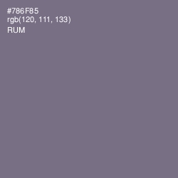 #786F85 - Rum Color Image