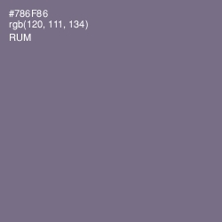 #786F86 - Rum Color Image