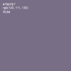 #786F87 - Rum Color Image
