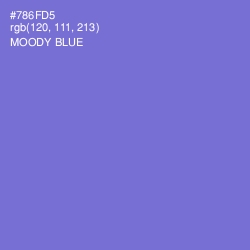 #786FD5 - Moody Blue Color Image