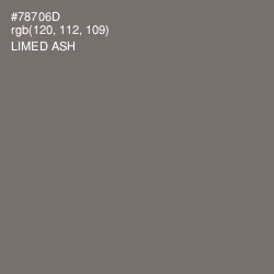 #78706D - Limed Ash Color Image