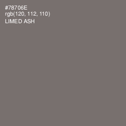 #78706E - Limed Ash Color Image