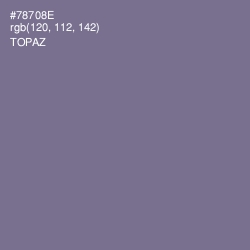 #78708E - Topaz Color Image