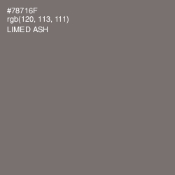 #78716F - Limed Ash Color Image