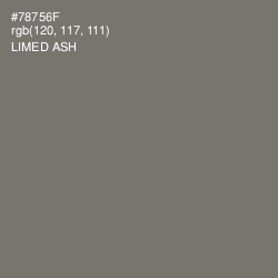 #78756F - Limed Ash Color Image