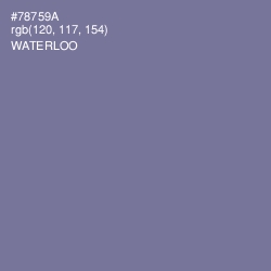 #78759A - Waterloo  Color Image