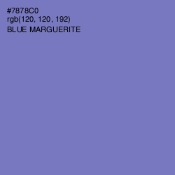 #7878C0 - Blue Marguerite Color Image