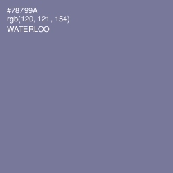 #78799A - Waterloo  Color Image