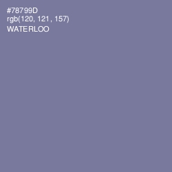 #78799D - Waterloo  Color Image