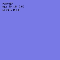 #7879E7 - Moody Blue Color Image