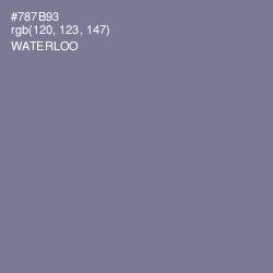 #787B93 - Waterloo  Color Image