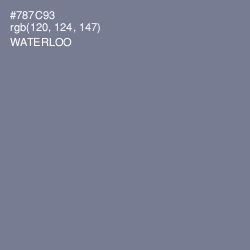 #787C93 - Waterloo  Color Image