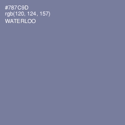 #787C9D - Waterloo  Color Image