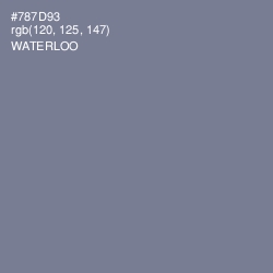 #787D93 - Waterloo  Color Image