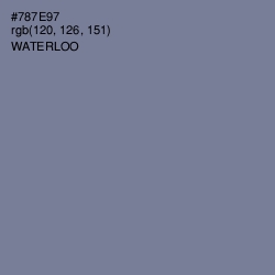 #787E97 - Waterloo  Color Image