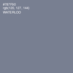 #787F90 - Waterloo  Color Image