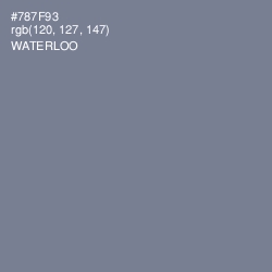 #787F93 - Waterloo  Color Image