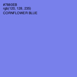 #7880EB - Cornflower Blue Color Image