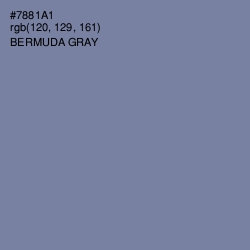 #7881A1 - Bermuda Gray Color Image