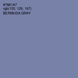 #7881A7 - Bermuda Gray Color Image