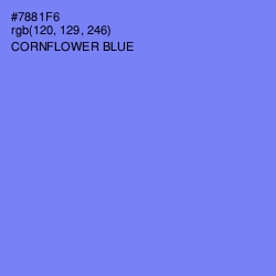 #7881F6 - Cornflower Blue Color Image