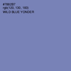 #7882B7 - Wild Blue Yonder Color Image