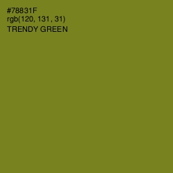 #78831F - Trendy Green Color Image