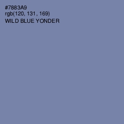 #7883A9 - Wild Blue Yonder Color Image
