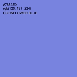 #7883E0 - Cornflower Blue Color Image