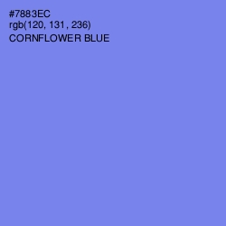 #7883EC - Cornflower Blue Color Image