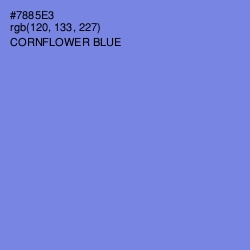 #7885E3 - Cornflower Blue Color Image