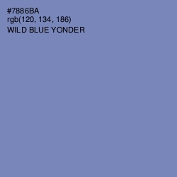 #7886BA - Wild Blue Yonder Color Image
