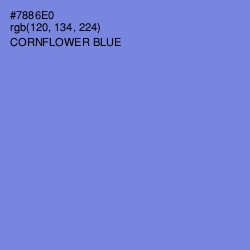 #7886E0 - Cornflower Blue Color Image