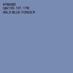 #7889B2 - Wild Blue Yonder Color Image