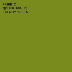 #788B1C - Trendy Green Color Image