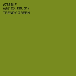 #788B1F - Trendy Green Color Image