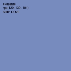 #788BBF - Ship Cove Color Image