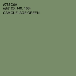 #788C6A - Camouflage Green Color Image