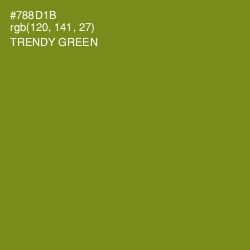 #788D1B - Trendy Green Color Image