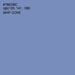#788DBC - Ship Cove Color Image